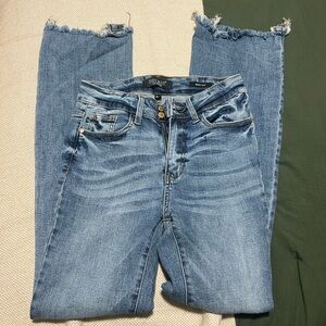 Judy Blue Distressed Blue Boot Cut Jeans